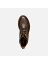Geox Tmavohnedé dámske členkové topánky Geox Norize