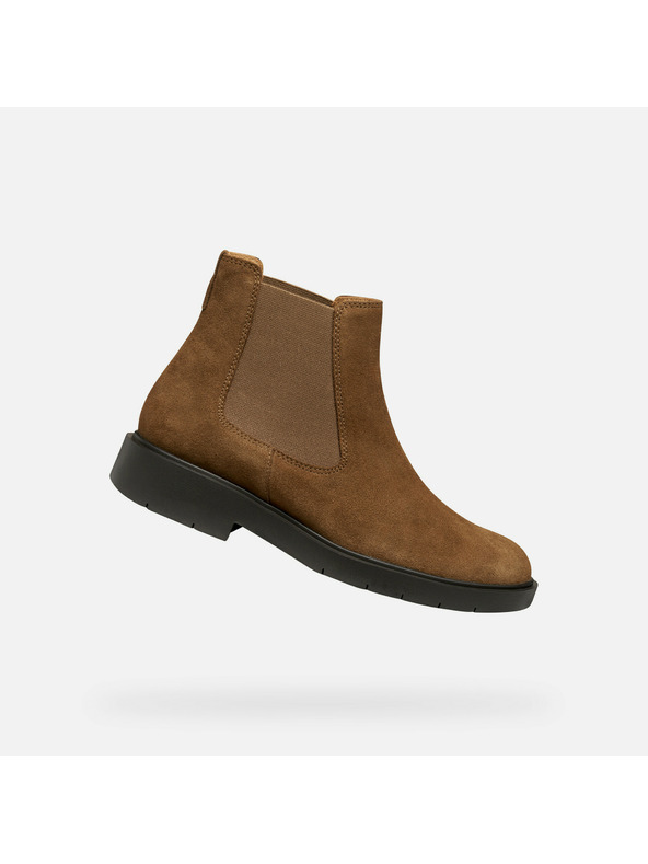 Geox Hnedé dámske členkové topánky Geox Spherica EC1