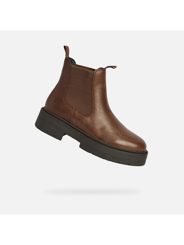 Geox Hnedé dámske členkové topánky Geox Spherica EC7