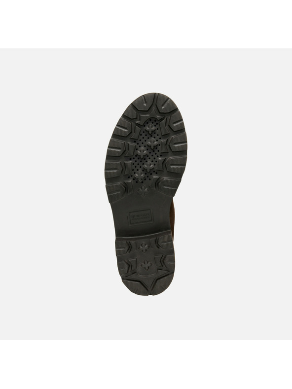 Geox Tmavohnedé dámske členkové topánky Geox Norize