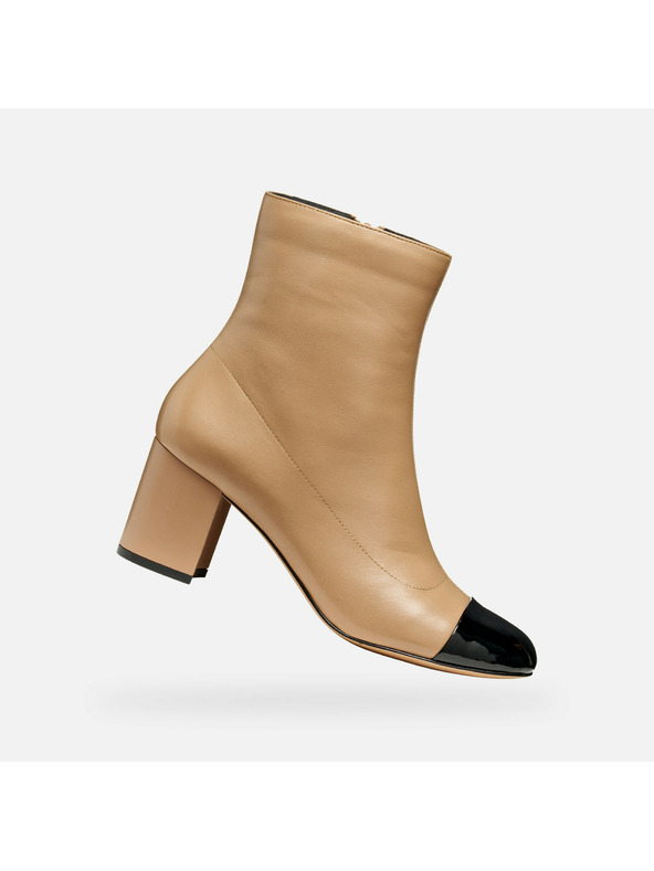 Geox Béžové dámske členkové topánky Geox Virnilisa 65