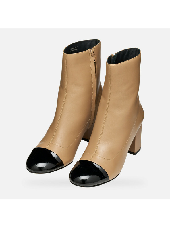 Geox Béžové dámske členkové topánky Geox Virnilisa 65