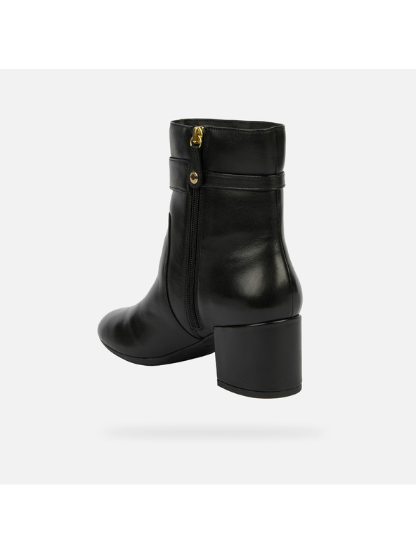 Geox Čierne dámske členkové topánky Geox Eleana