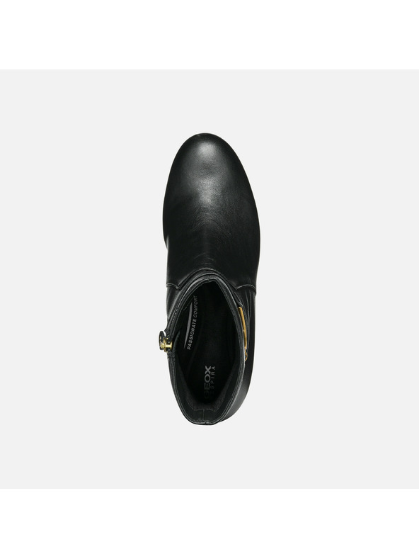 Geox Čierne dámske členkové topánky Geox Eleana