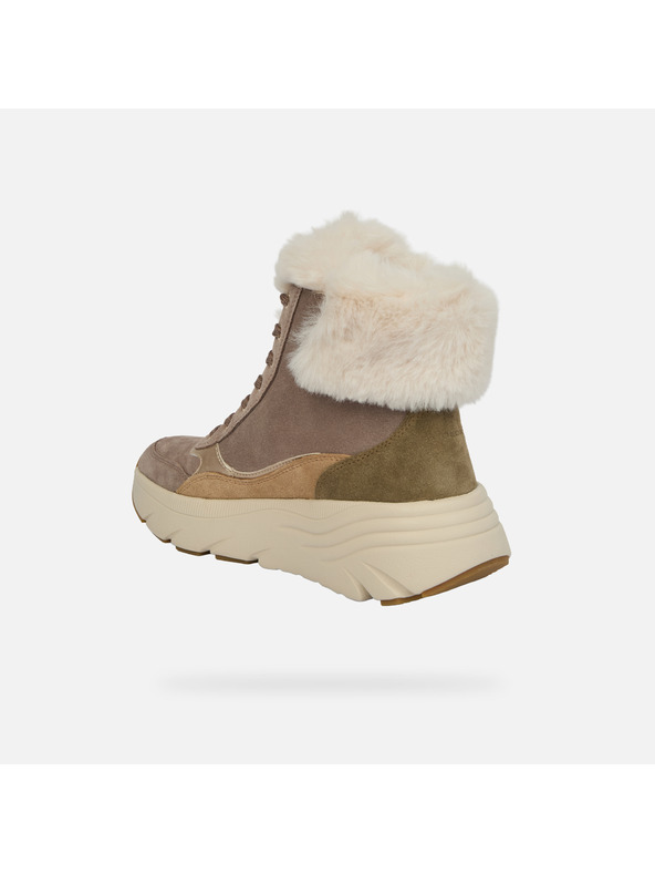 Geox Béžové dámske členkové topánky Geox Diamanta