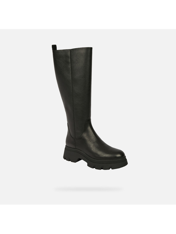Geox Čierne dámske čižmy Geox Pluette