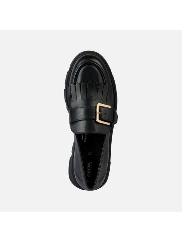 Geox Čierne dámske mokasíny Geox Vilde