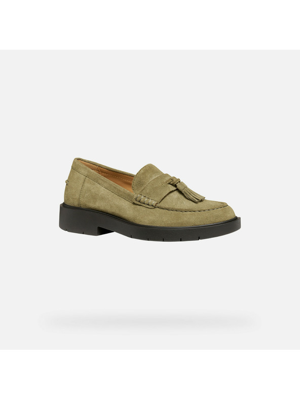 Geox Khaki dámske mokasíny Geox Spherica EC1