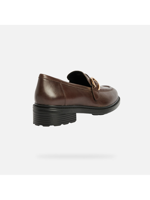 Geox Hnedé dámske mokasíny Geox Walk Pleasure