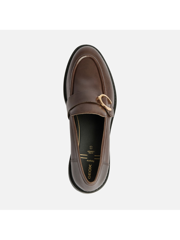 Geox Hnedé dámske mokasíny Geox Walk Pleasure