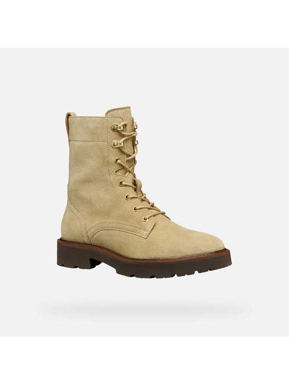 Geox Béžová dámska členková obuv Geox Norize