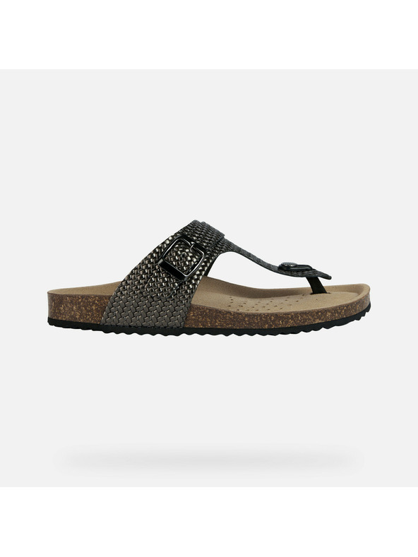 Geox Sivé dámske sandále Geox Brionia