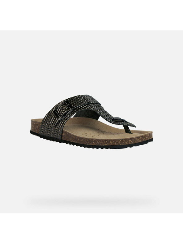 Geox Sivé dámske sandále Geox Brionia