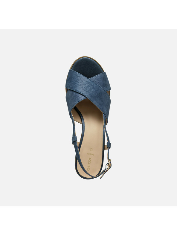 Geox Tmavo modré dámske sandále Geox Aurely 50