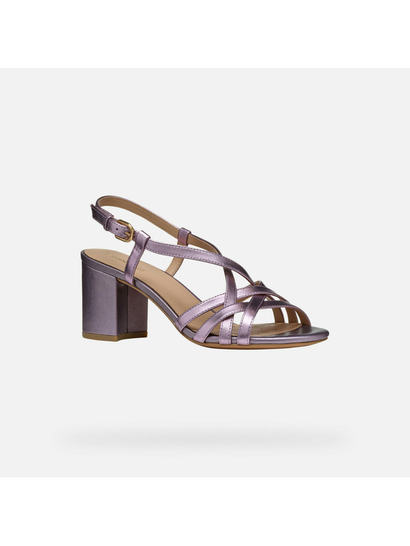 Geox Fialové dámske sandále Geox Virnilisa 65 S