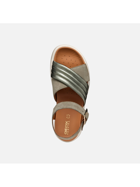 Geox Sivé dámske sandále Geox Xand 2S