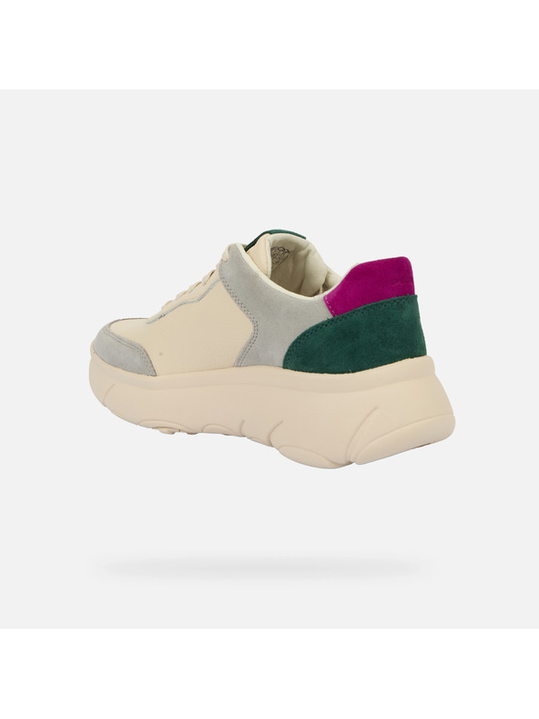 Geox Krémové dámske tenisky Geox Nebula 2.0 X