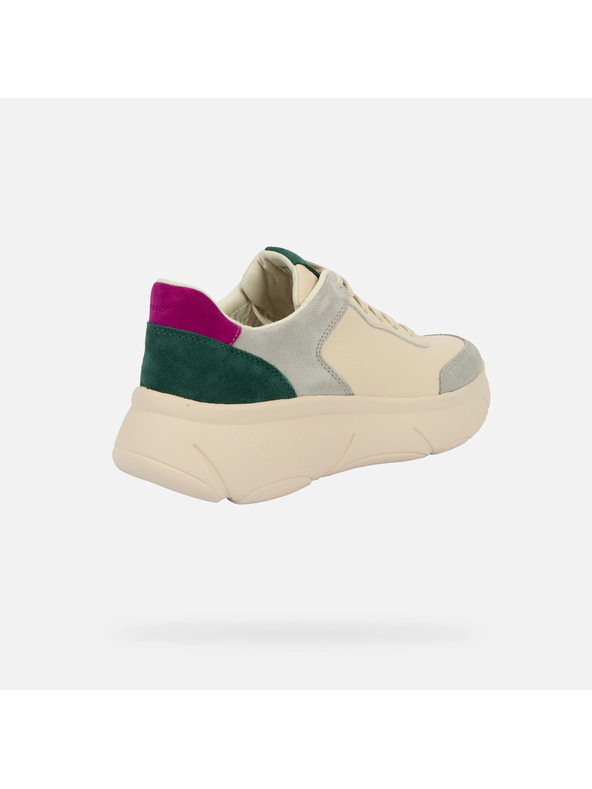 Geox Krémové dámske tenisky Geox Nebula 2.0 X