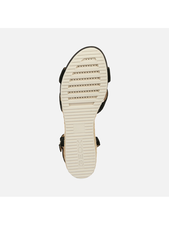 Geox Čierna dámska obuv na platforme Geox Ischia Corda