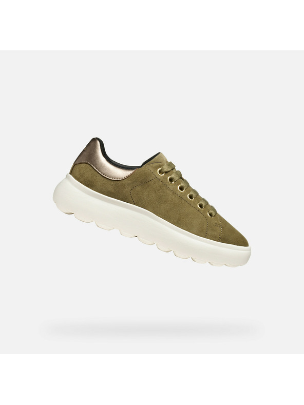Geox Khaki dámske tenisky Geox Spherica EC4.1