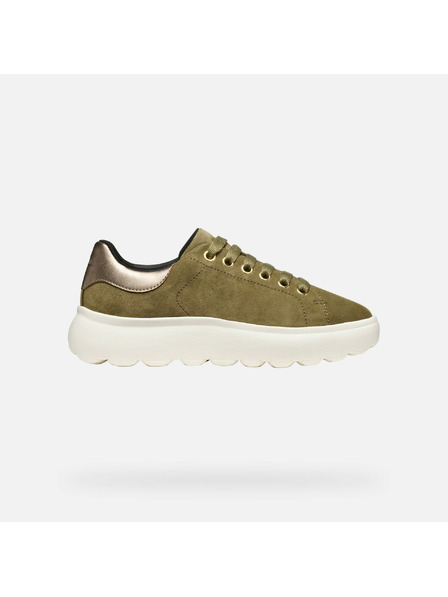 Geox Khaki dámske tenisky Geox Spherica EC4.1