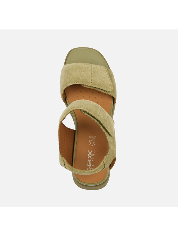 Geox Khaki dámska obuv na platforme Geox Spherica EC6