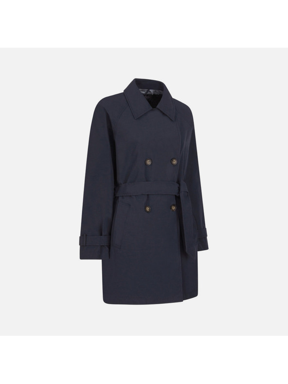 Geox Tmavomodrý dámsky trenčkot Geox Ilde