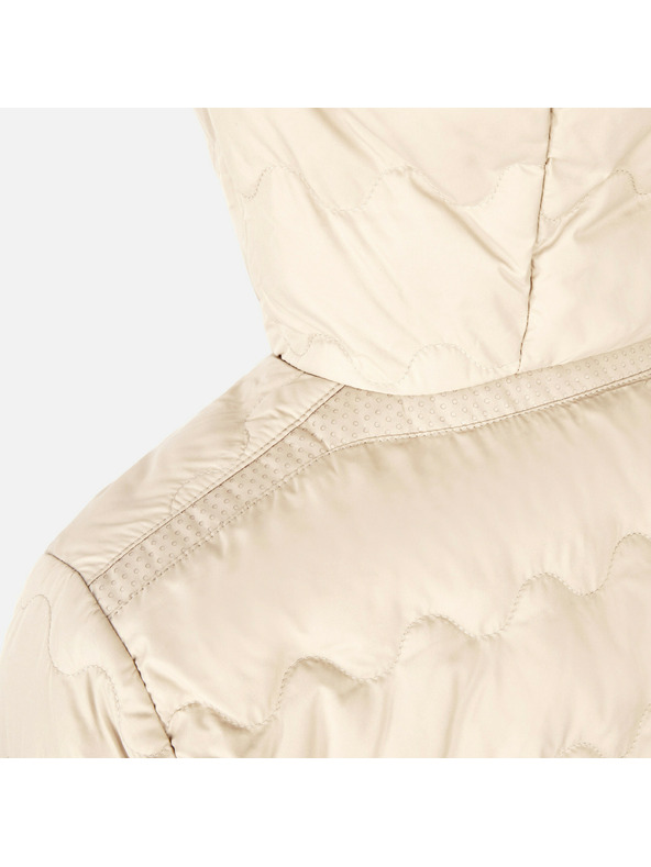 Geox Krémová dámska páperová bunda Geox Myluse