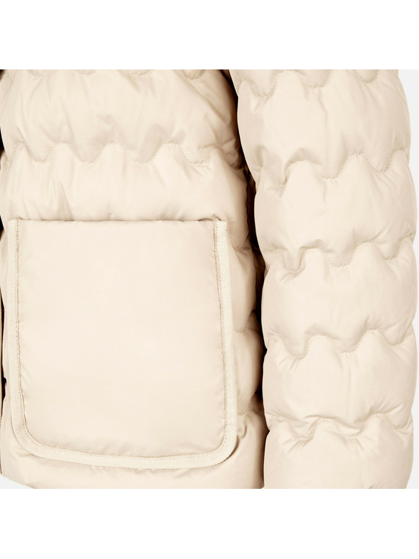 Geox Krémová dámska páperová bunda Geox Myluse