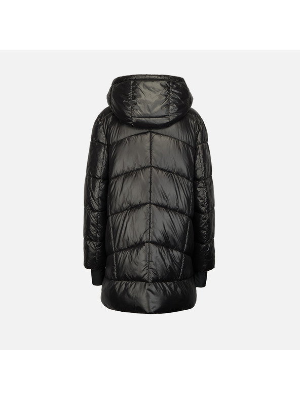 Geox Čierna dámska páperová bunda Geox Serilda