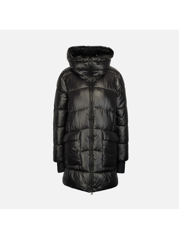 Geox Čierna dámska páperová bunda Geox Serilda