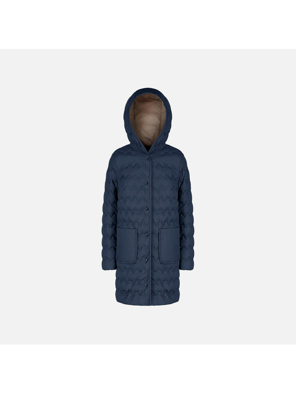 Geox Tmavo modrá dámska páperová bunda Geox Myluse