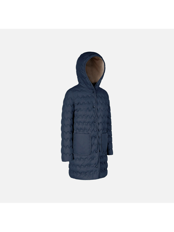 Geox Tmavo modrá dámska páperová bunda Geox Myluse