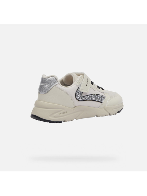 Geox Biele dievčenské tenisky Geox Loftus