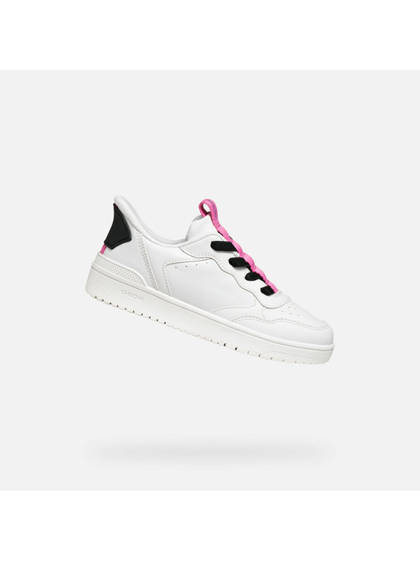 Geox Biele dievčenské tenisky Geox Washiba Fast In