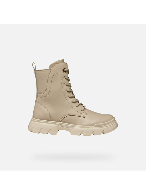 Geox Béžová dievčenská členkové topánky Geox Junette