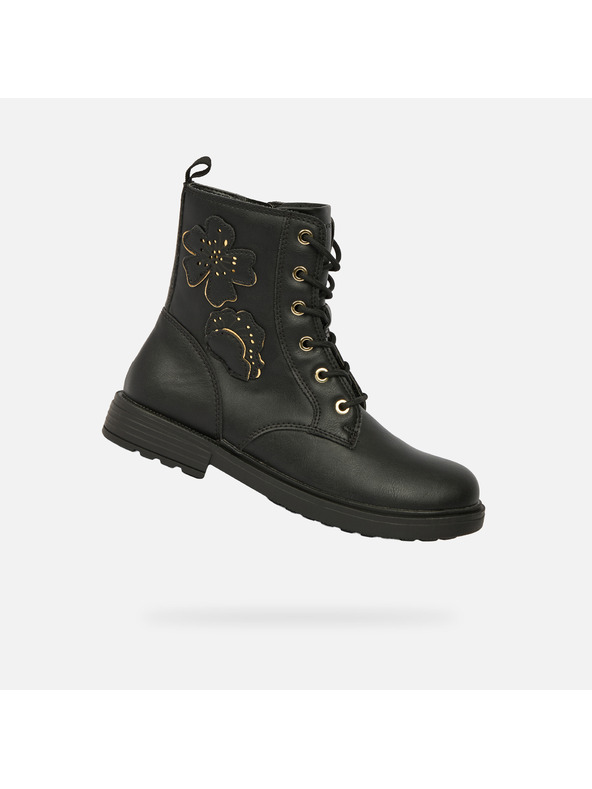 Geox Čierna dievčenská členkové topánky Geox Eclair Girl