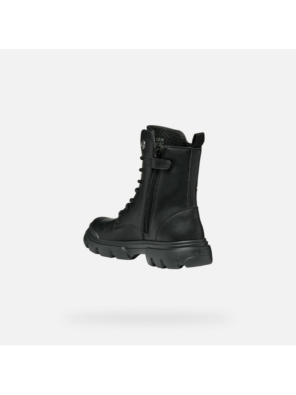 Geox Čierne dievčenské členkové topánky Geox Junette