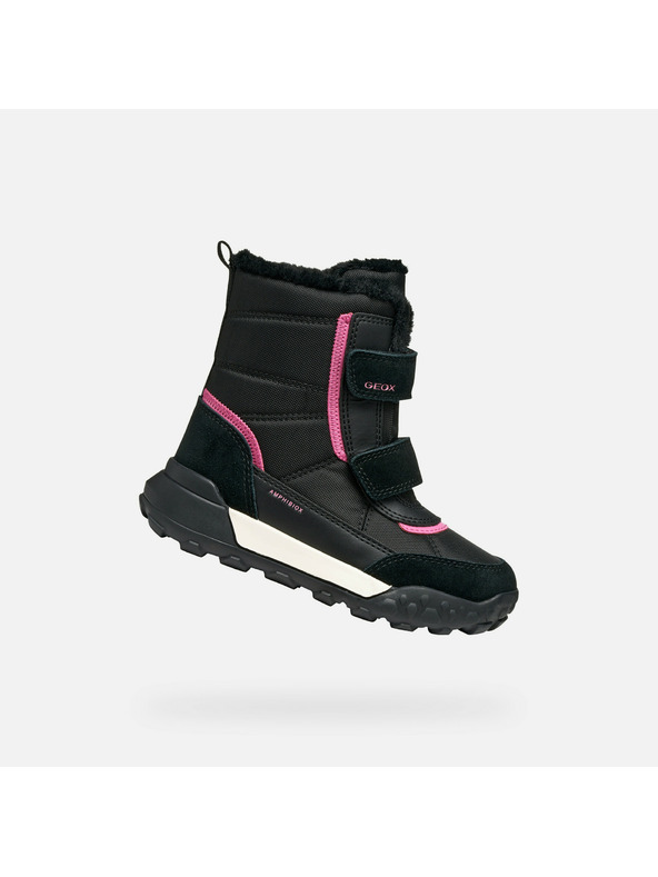 Geox Čierna dievčenská členkové topánky Geox Trekkyup AB