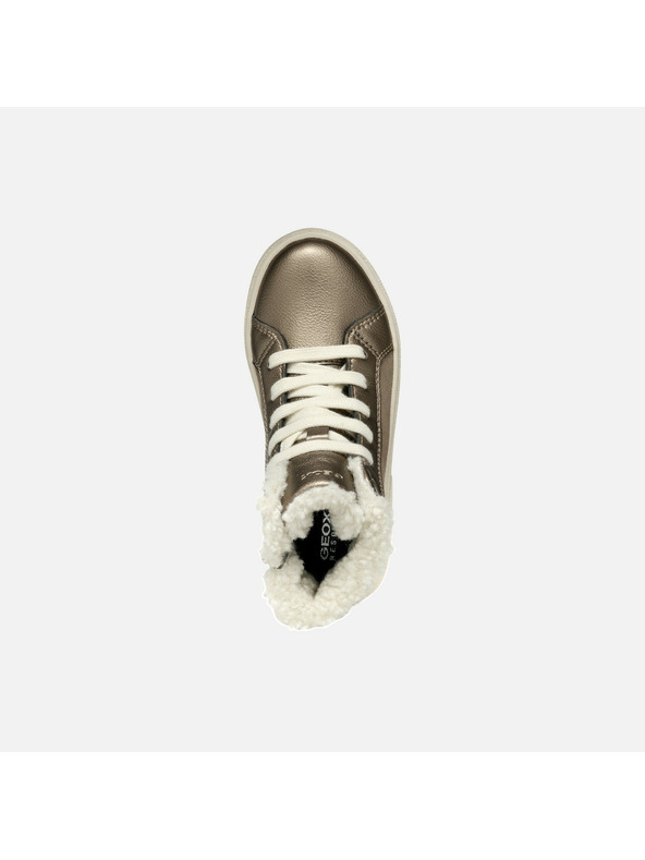 Geox Béžová dievčenská členková obuv Geox Theleven Girl B AB