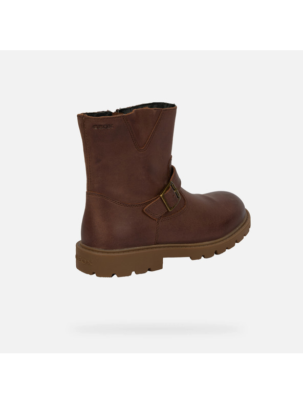 Geox Hnedá dievčenská členkové topánky Geox Shaylax