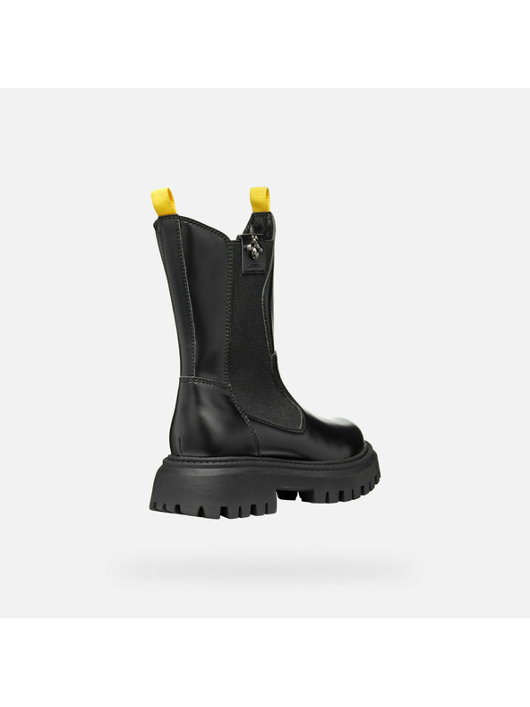 Geox Čierna dievčenská členková obuv Geox Maquinnens Girl