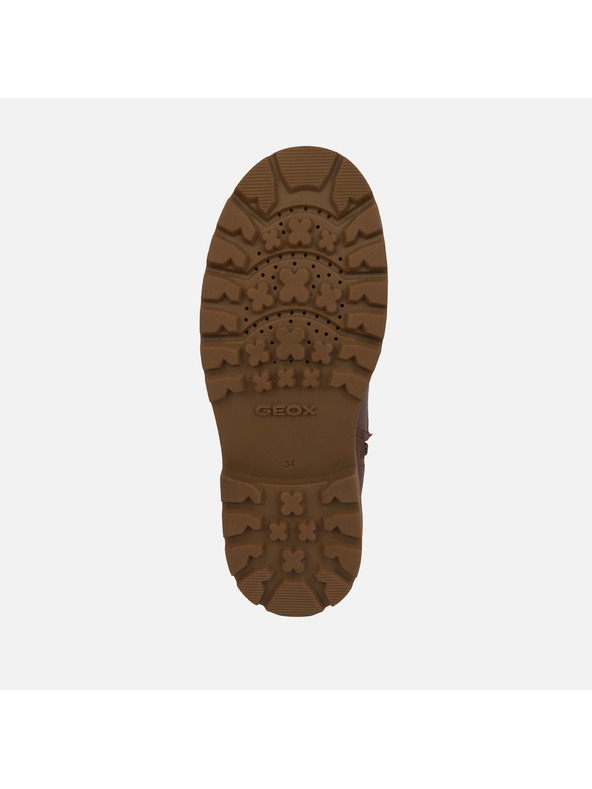 Geox Hnedá dievčenská členkové topánky Geox Shaylax