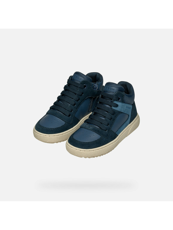 Geox Tmavemodrá chlapčenská členková obuv Geox Theleven Boy