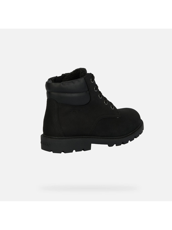 Geox Čierna chlapčenská členkové topánky Geox Shaylax