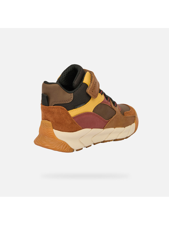 Geox Hnedá chlapčenská členková obuv Geox Flexyper Pro Boy B