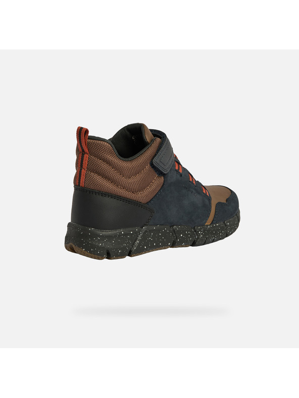 Geox Čierna chlapčenská členkové topánky Geox Flexyper Boy B ABX