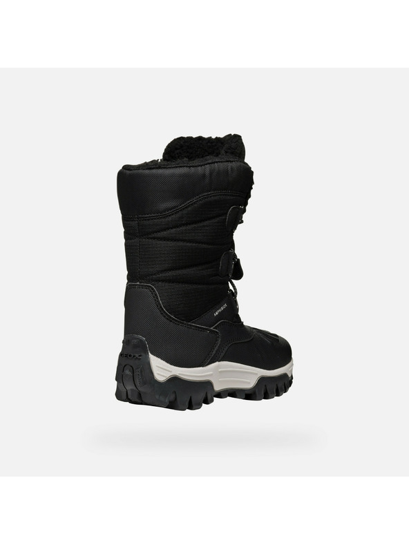 Geox Čierne chlapčenské zimné topánky Geox Himalaya ABX