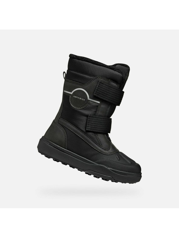 Geox Čierna chlapčenská zimná obuv Geox Bunshee PG A