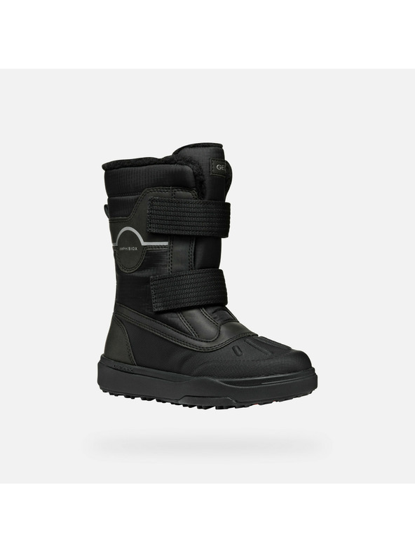 Geox Čierna chlapčenská zimná obuv Geox Bunshee PG A
